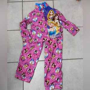 Disney Princess‎ Kids Pink Pajama Set Size XS (4-6)